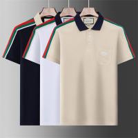 今年トレンドの着こなし GUCCI スーパーコピー ポロシャツ ストライプロゴ 3色 刺繡ロゴ