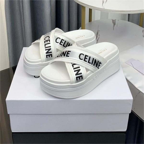 大人っぽい雰囲気が感じ セリーヌ コピー サンダル CELINE メッシュ ジャカード テキスタイル スライド