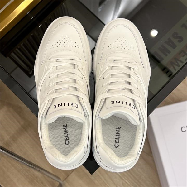秋冬ファッション CELINE スーパーコピー スニーカー CT-07 シリーズ レースアップロースニーカー カーフスキン ロゴ