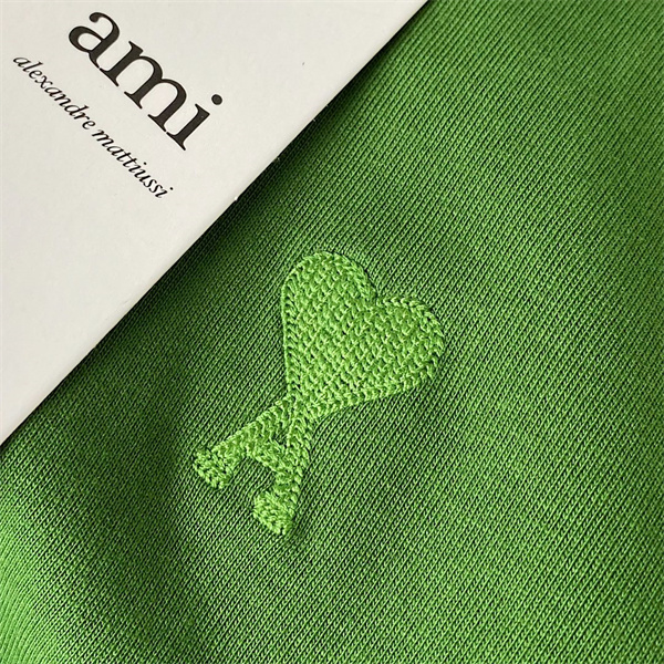抜け感 アミ パリス スーパー コピー Tシャツ 刺繡 ロゴ 純綿 AMI PARIS