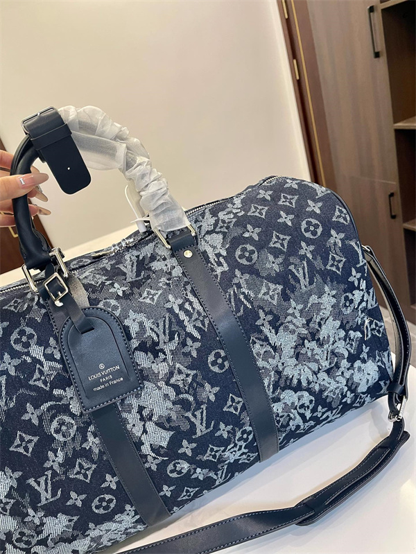 ルイヴィトン コピー ボストンバッグ デニムシリーズ keepall モノグラム
