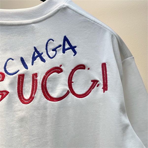 GUCCI コ バレンシアガｘGUCC1コラボ 刺繡ロゴ BALENCIAGA