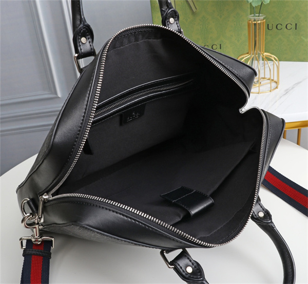 GUCCI スーパーコピー ビジネスバッグ レザー 2WAY モノグラム メンズ
