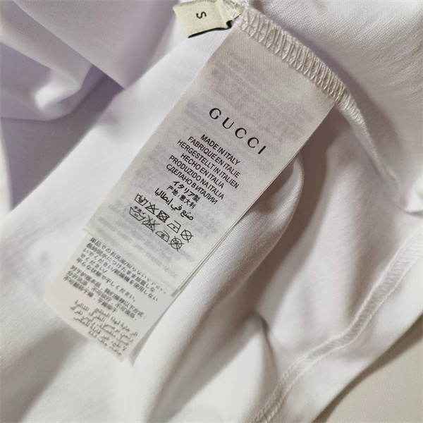 GUCCI コピー Tシャツ ヤシの木 イラスト グッチ ロゴ プリント コットン100 