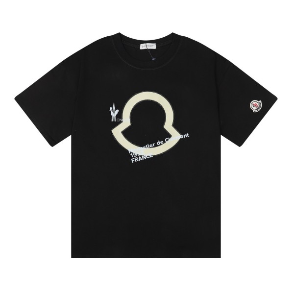 モンクレール コピー Ｔシャツ ロゴ プリント MONCLER 綿 2色 男女兼用