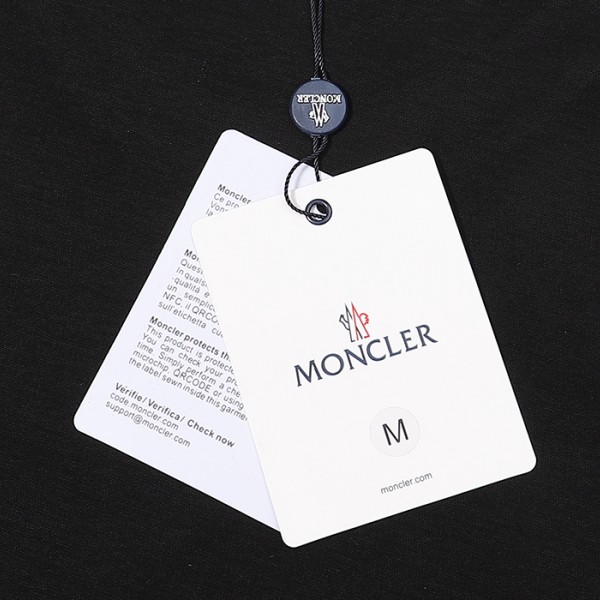 モンクレール 偽物 Ｔシャツ MONCLER 半袖 純綿生地 プリント ロゴ