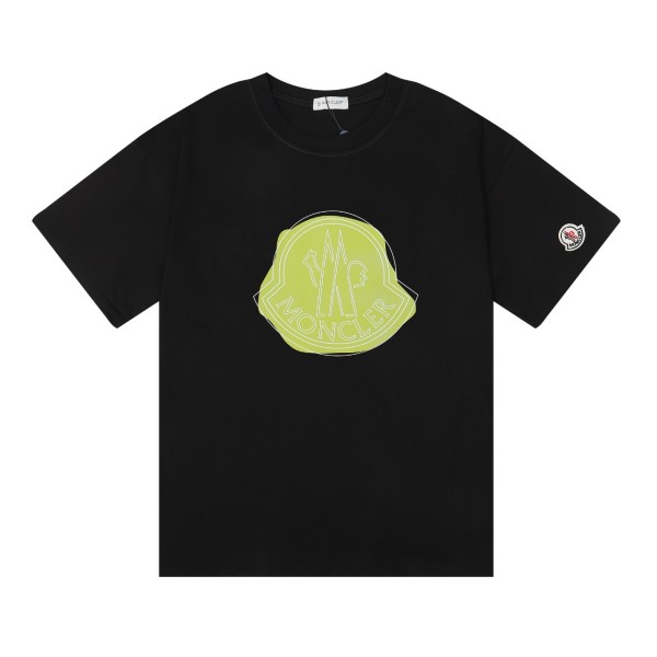 限定販売作 MONCLER 偽物 Ｔシャツ 綿生地 モンクレール プリント ロゴ カジュアル