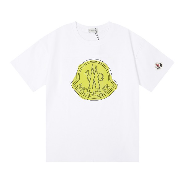 限定販売作 MONCLER 偽物 Ｔシャツ 綿生地 モンクレール プリント ロゴ カジュアル