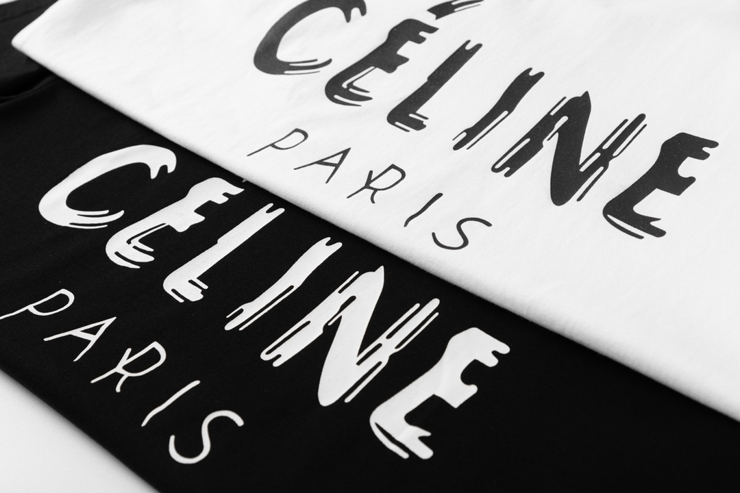 2023新作 おしゃれ セリーヌ tシャツ コピー CELINE 半袖 柄 プリント ロゴ