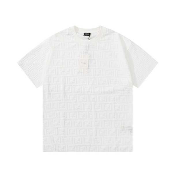 フェンディ 偽物 Ｔシャツ モノグラム 立体プリント 2色 FENDI 通気性