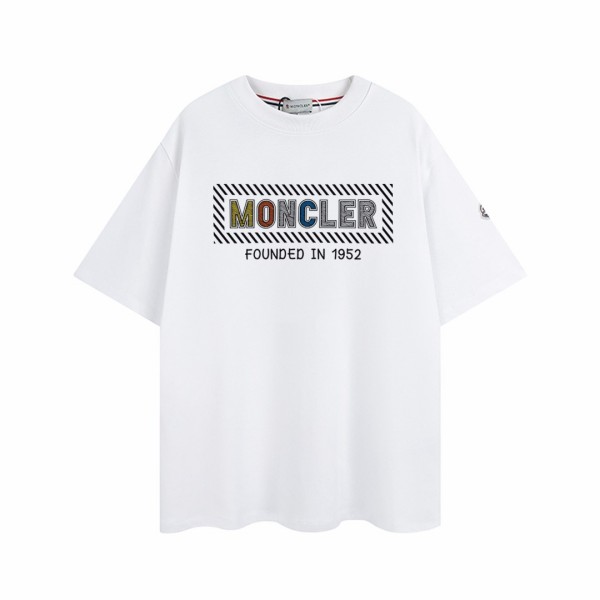 プリントロゴ MONCLER スーパーコピー Tシャツ 半袖 100%綿 モンクレール 男女兼用