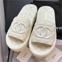 CHANEL シャネル スーパーコピー サンダル羊革素材 刺繡 ロゴ