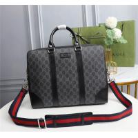 GUCCI スーパーコピー ビジネスバッグ レザー 2WAY モノグラム メンズ