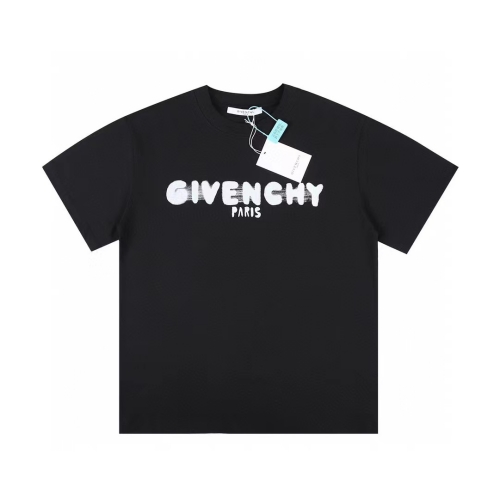 高品質 GIVENCHY ジバンシィ 2023SS ぼかし文字モノグラム半袖スーパーコピー トレンディ 男女兼用