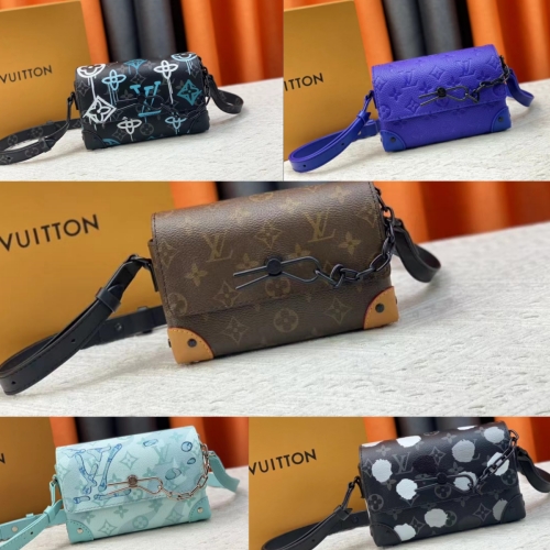 LOUIS VUITTON 5色展開 ルイヴィトンSteamerミニバッグ Monogram Eclipseキャンバス 男女兼用