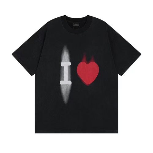 BALENCIAGA 2023SS バレンシアガコピーTシャツ 520限定新作プリント半袖 2色展開オーバーサイズ