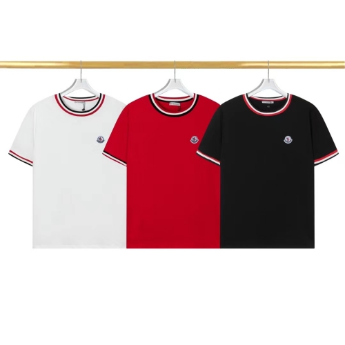 2023新作モンクレール半袖 ブラックホワイトレッド MONCLERコピー半袖Tシャツ 春夏マストアイテム