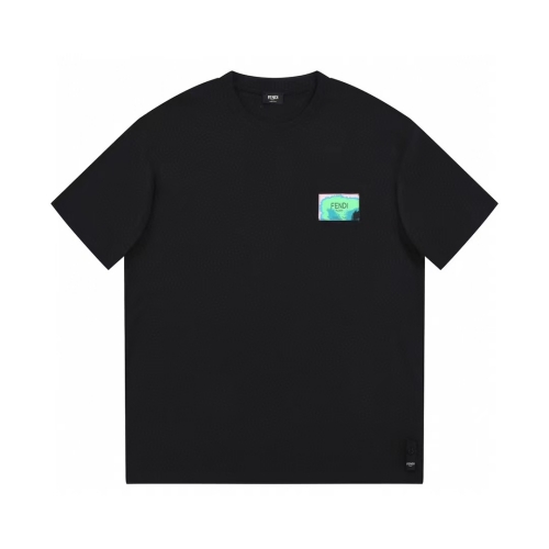 FENDI2023ss早春新作 ファンディコピー半袖Tシャツ カップルモデル ファッショナブルなロゴパターン