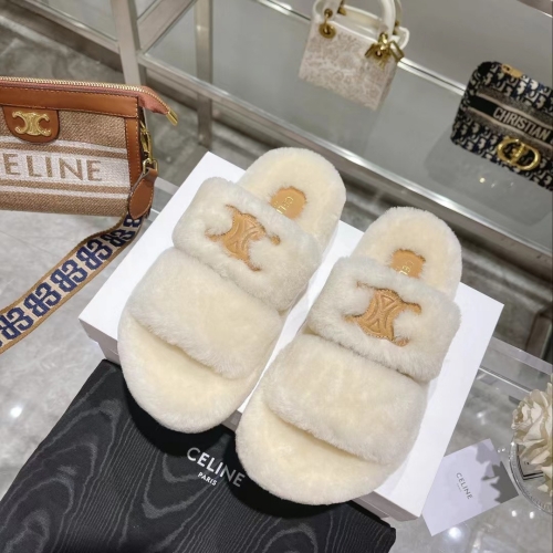 CELINE◆お洒落格上げ ファースライド トリオンフ セリーヌコピーサンダル 女性用 2色展開ミュール