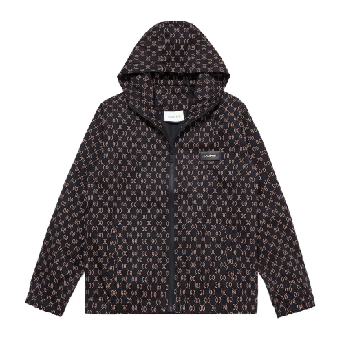 汎用性の高いモデル GUCCI フーデッドコートイングランドチェッカードジャケットコピー 防風パーカ