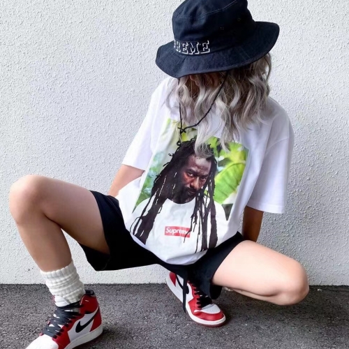 SUPREME Buju Banton Tee シュプリームコピー肖像半袖Tシャツ 個性的なストリートスタイル
