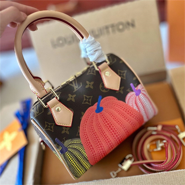 【M46469】ルイヴィトン 偽物 ハンドバッグ speedy Bandoulière 20 LOUIS VUITTONｘ草間彌生