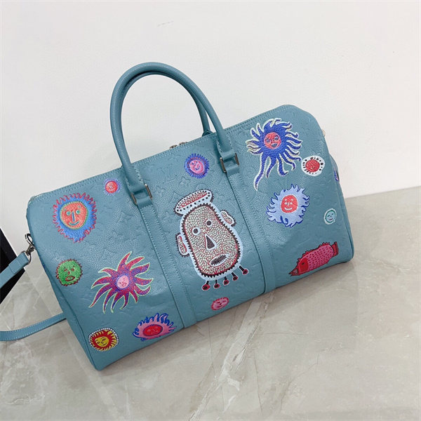 【M21713】ルイヴィトン 偽物 ボストンバッグ LV x YK KEEPALL 50 落書き LOUIS VUITTON×草間彌生