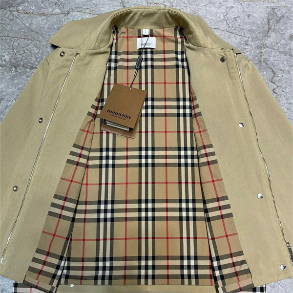 バーバリー スーパーコピー コットンジャケット チェックパネル BURBERRY 