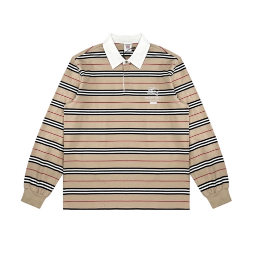 男女兼用Supreme 22SS Burberry Denim Short 長袖ポロシャツシュプリームスーパーコピー