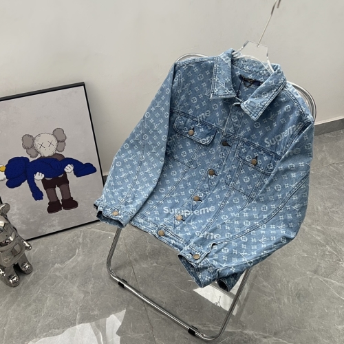 汎用性の高い SUPREME × LOUIS VUITTONデニムジャケットコピー 快適で洗練された見た目