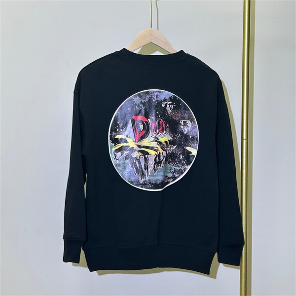 ディオール スーパーコピー トレーナー 純綿生地 ゆったり DIOR イラスト プリント