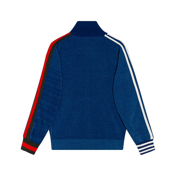 GUCCI スーパーコピー ジャケット GUCCI X Adidas ストライプ柄 コントラストカラー 