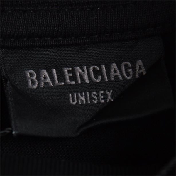 バレンシアガ コピー 長袖Ｔシャツ ロゴ重なる プリント コットン生地 弾力性 BALENCIAGA
