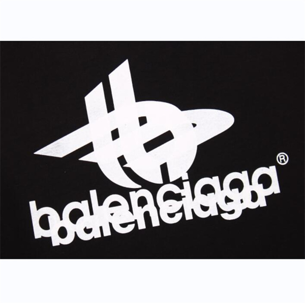 バレンシアガ コピー 長袖Ｔシャツ ロゴ重なる プリント コットン生地 弾力性 BALENCIAGA