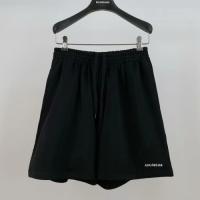 23SS BALENCIAGAスーパーコピー 裾に逆刺繍ロゴ入りショーツ 2色展開 リラックスフィット 男女兼用