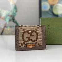 シックなバンブーロックバックル GUCCIデザインの美しさを際立たせる カードバッグ/ウォレットGGコピー