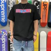 ベーシック万能 Supreme ALL OVER TEE 日本語ロゴプリント ユニセックスシュプリーム半袖コピー