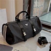 プラダ スーパーコピー ボストンバッグ PRADA × Adidas Re-Nylonシリーズ ストライプ