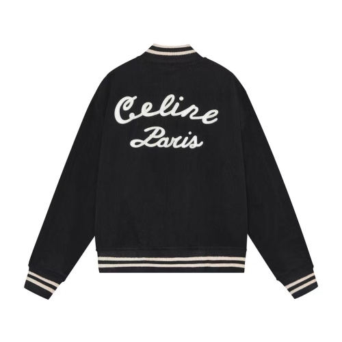 Celine コーデュロイ野球ジャケットコピー ベーシックデザイン  レトロなルックユニセックス