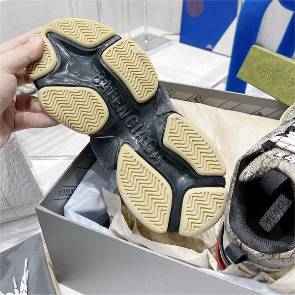 バレンシアガ コピー スニーカー GUCC1 x Balenciaga コラボ Triple Sモノグラム トリプルS トリプルエス