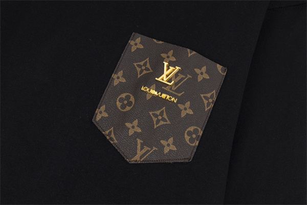 ルイヴィトン スーパーコピー 綿 男女を問わず オーバーサイズ トレーナー レザー ポケット LOUIS VUITTON
