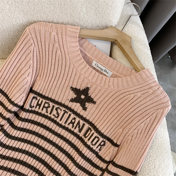 DIOR スーパーコピー セーター ディオール ストライプ コントラストカラー