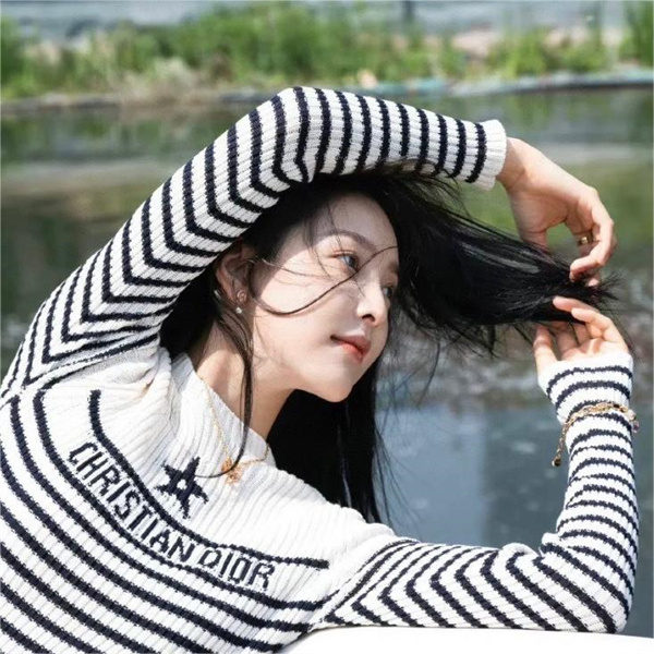 DIOR スーパーコピー セーター ディオール ストライプ コントラストカラー