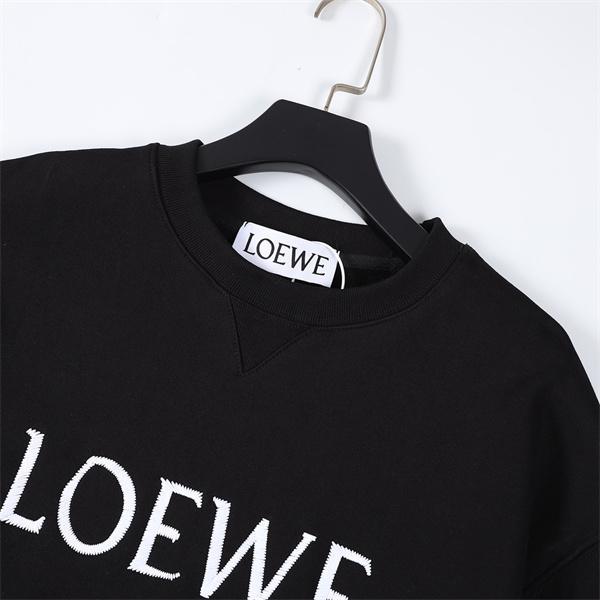  ロエベ コピー トレーナー 刺繡 文字 ロゴ 定番 LOEWE 純綿生地 ユニセックス