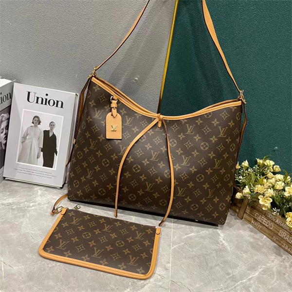 LOUIS VUITTON コピー トートバッグ CARRYALL モノグラム レザー ルイヴィトン