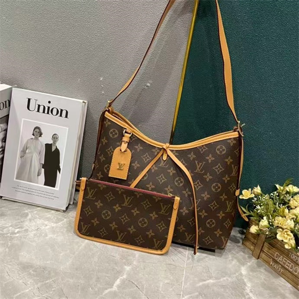 LOUIS VUITTON コピー トートバッグ CARRYALL モノグラム レザー ルイヴィトン