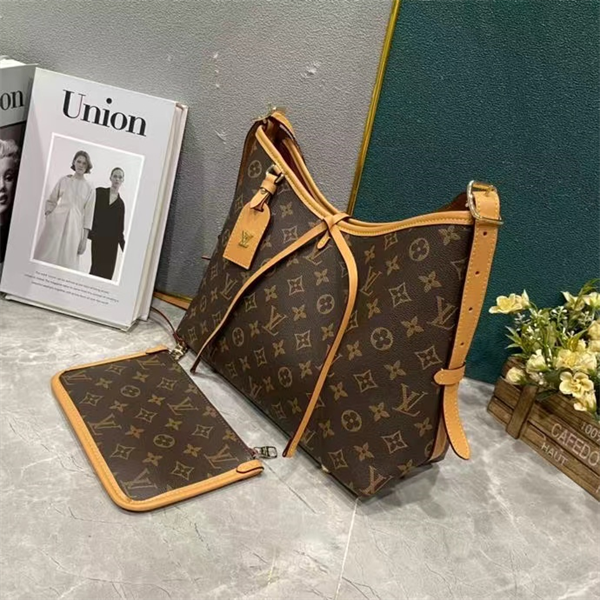 LOUIS VUITTON コピー トートバッグ CARRYALL モノグラム レザー ルイヴィトン