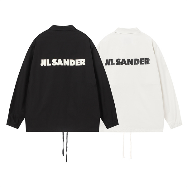 2023秋先新作 JIL SANDER コピー ジャケット ロゴ プリント コットン ジルサンダー