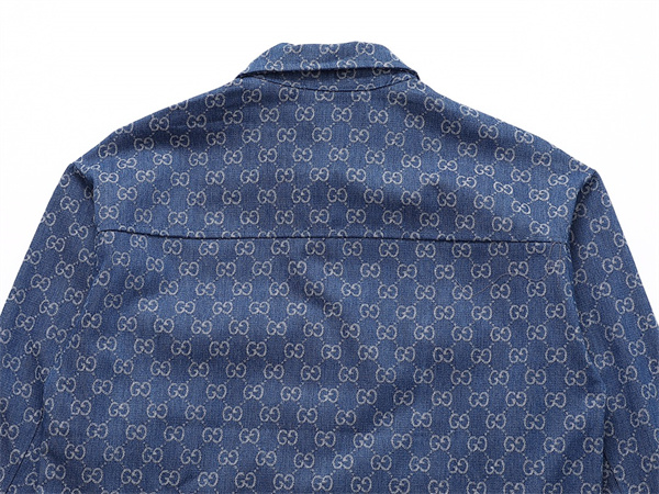 GUCCI スーパーコピー ジャケット モノグラム グッチ GGロゴ デニム ポケット 男女兼用