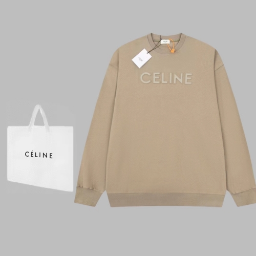 秋のお出かけに最適CELINE セリーヌの新作3Dレターエンボスクルーネックスウェットシャツコピー